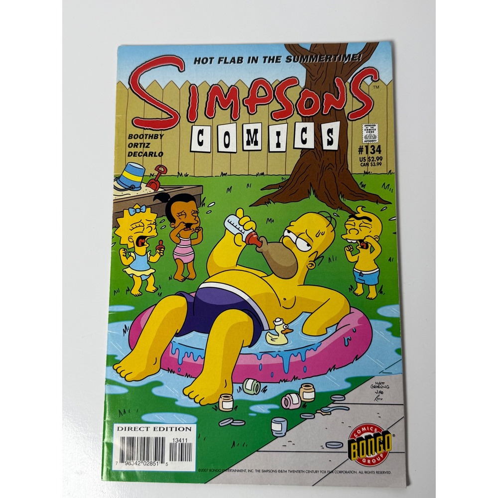Simpsons Comics 134 Bongo Comics 2007 Matt Groening Homer Simpson